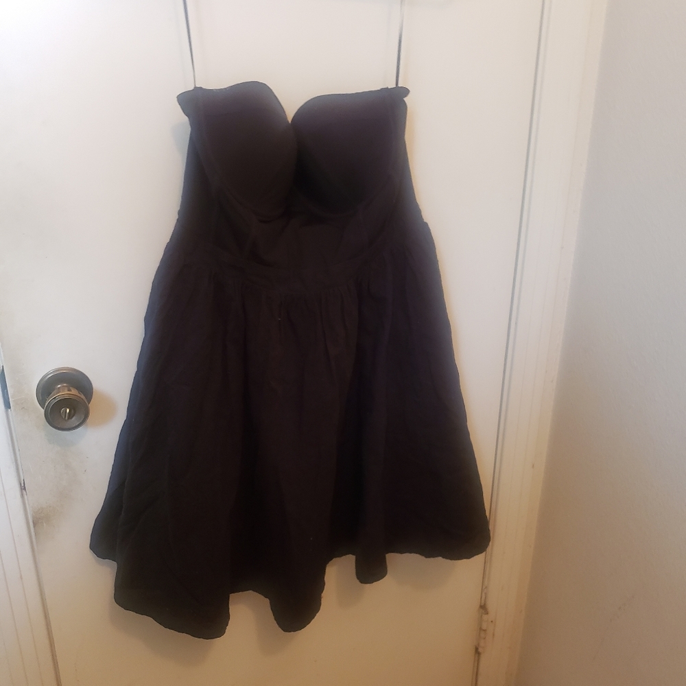 Black Strapless Dress